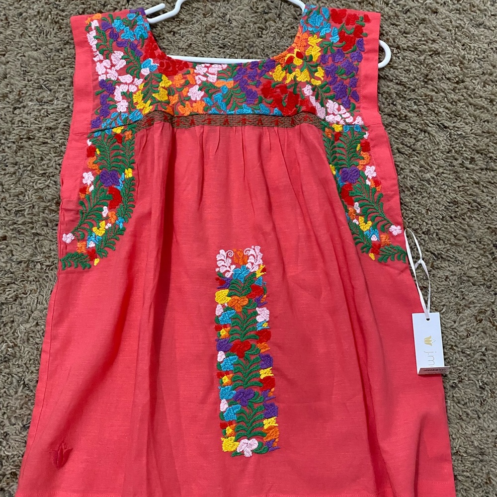 J. Marie embroidered top